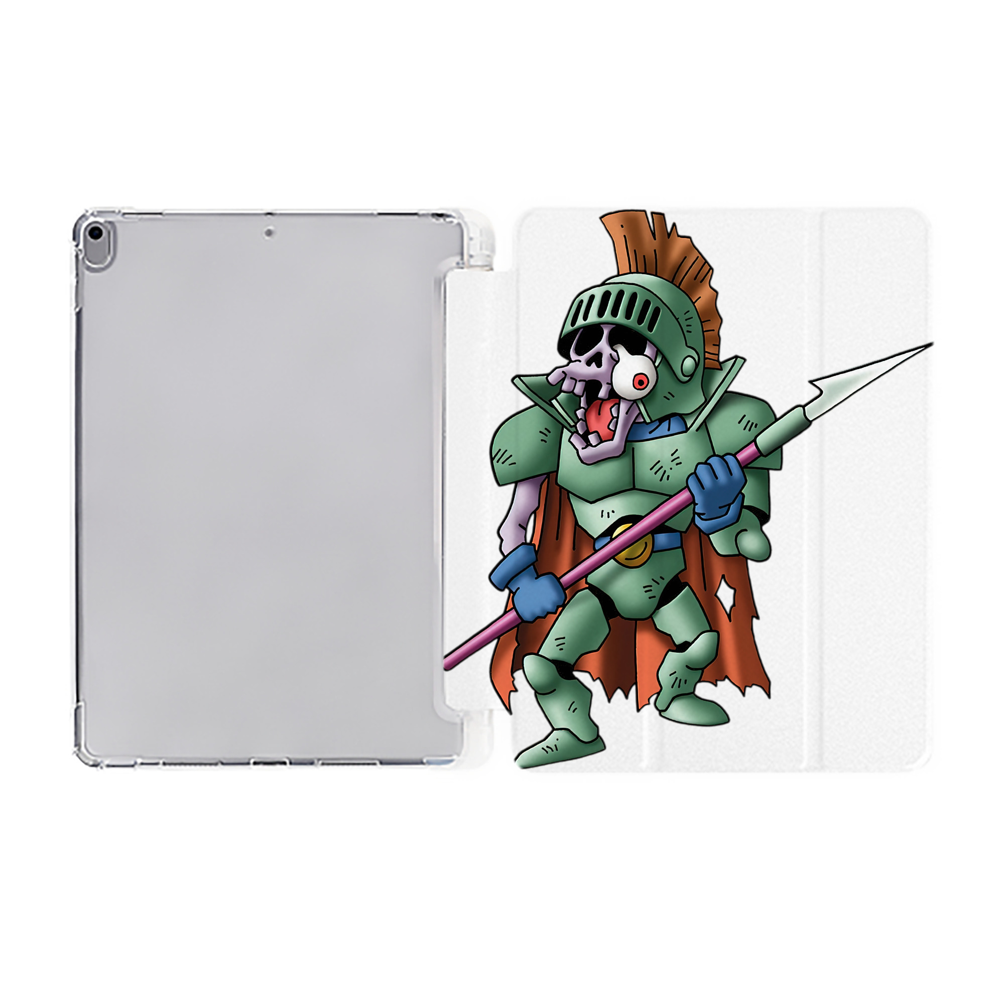 （画像用） ドラゴンクエスト Doragon Kuesuto Dragon Quest IPad ケース ペン収納付き 三つ折りスタンド PUレザー×シリコン 対応機種9.5/10.5/10.9インチ